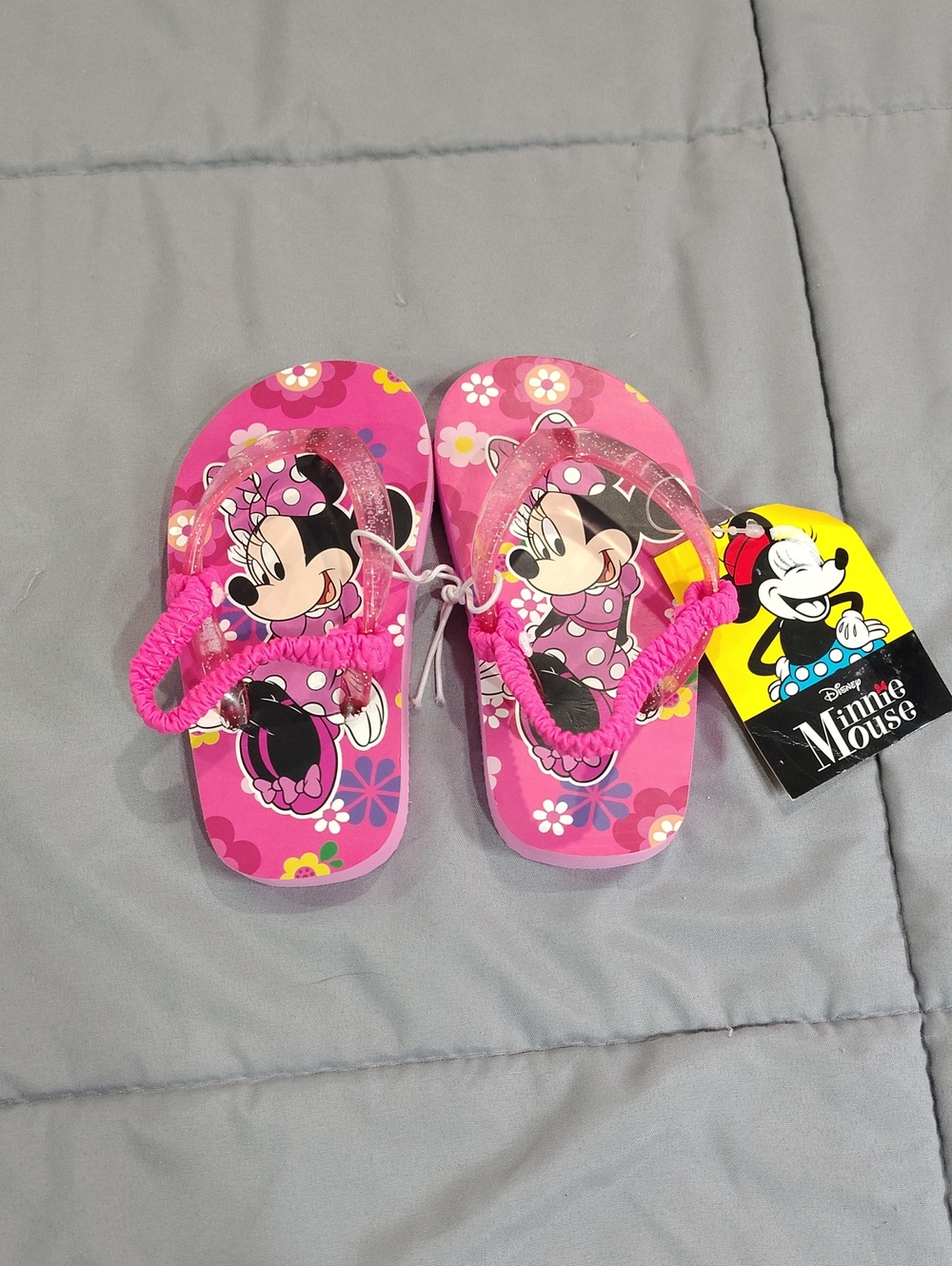 Pink Floral Girls' Flip Flops